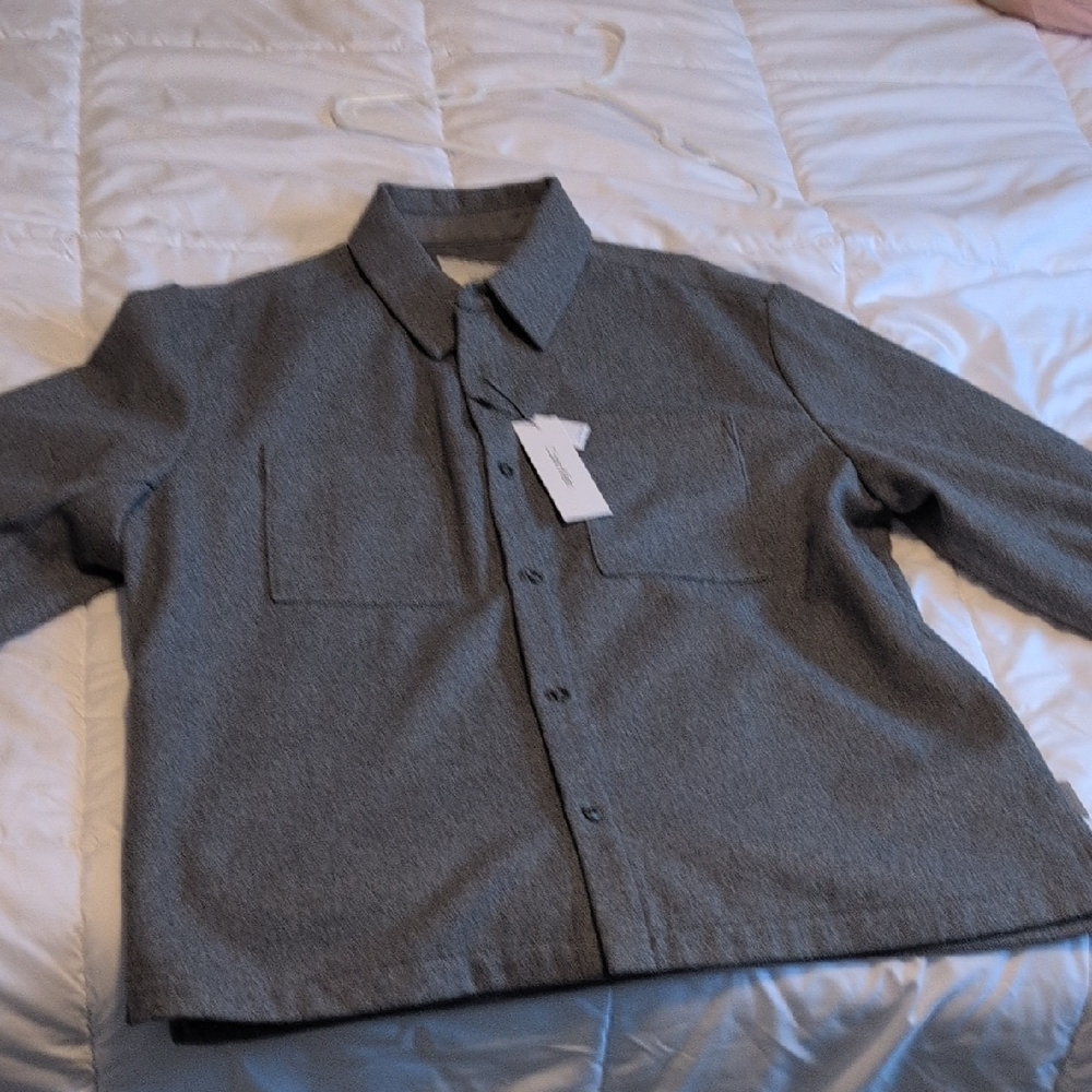 Calvin Klein Men's Charcoal Shirt Jacket